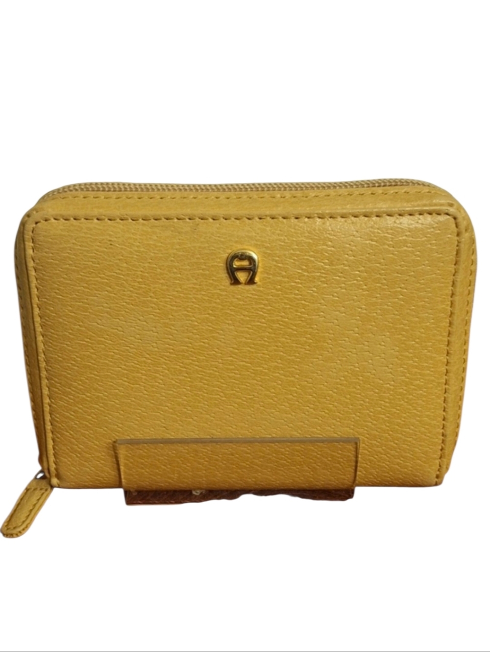 Vintage Etienne Aigner Yellow Leather Wallet